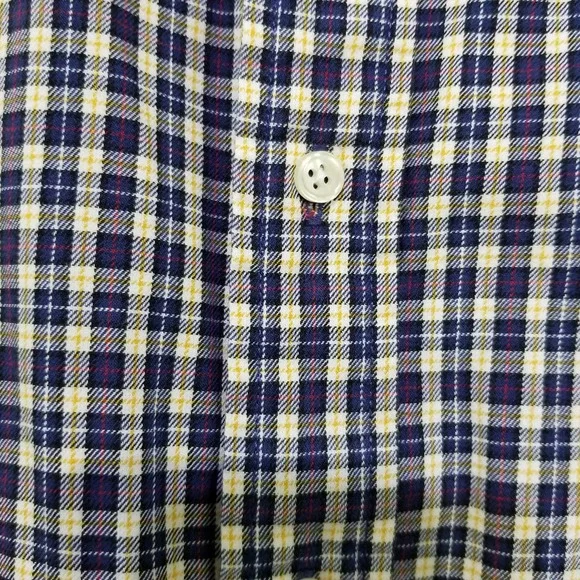 Tommy Hilfiger Men's Shirt Medium Blue Plaid Check Long Sleeve - Picture 3 of 10